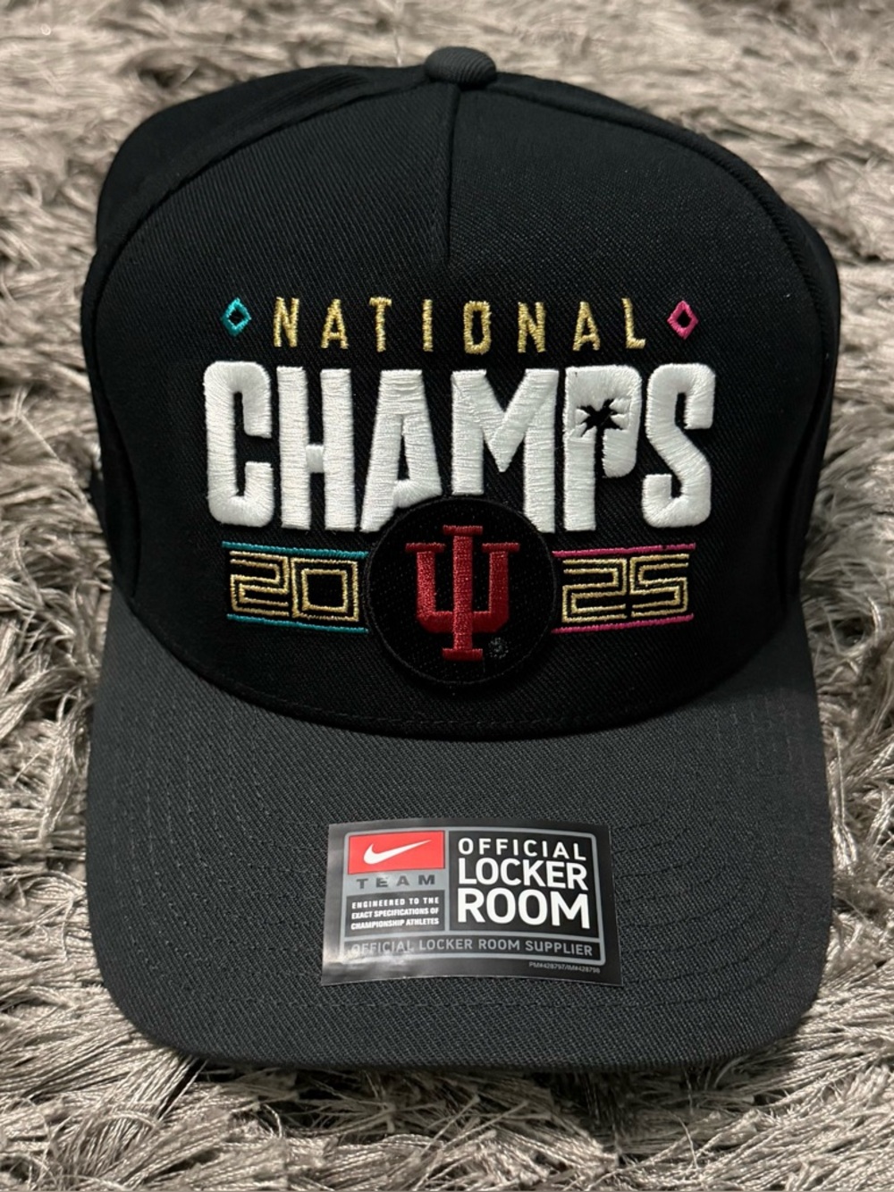 Indiana Hoosiers College Football Playoff '25 National Champions Locker Room Hat
